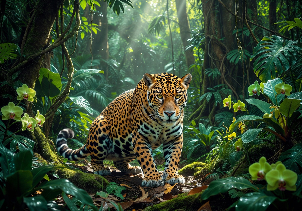 Jade Jaguar slot game - majestic jaguar in emerald jungle setting